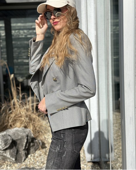 Sako dámské Massimo Dutti jemná kostka